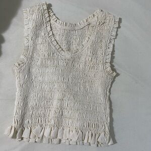 🔴 5 for $20 - FP Movement by Free People Cream Textured Tank Top